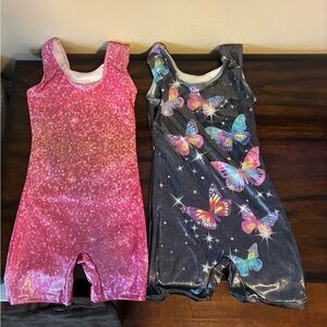 Girls gymnastics leotards size 7/8